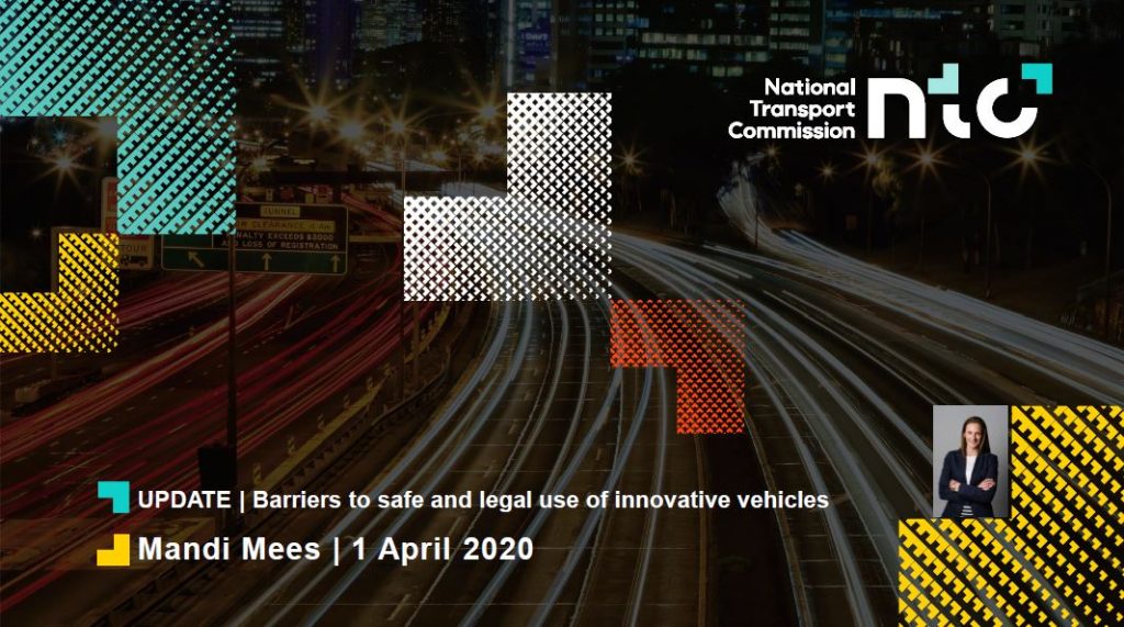 National transport commission - update