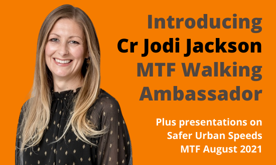 New walking ambassador Cr Jodi Jackson